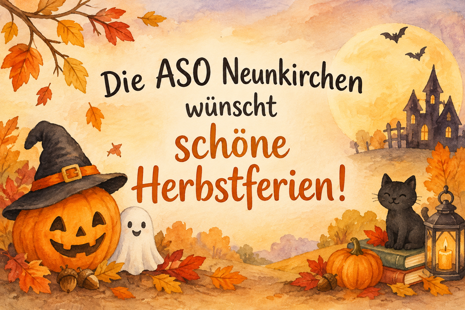 Herbstferien mit Kürbis und Geist Allgemeine Sonderschule
